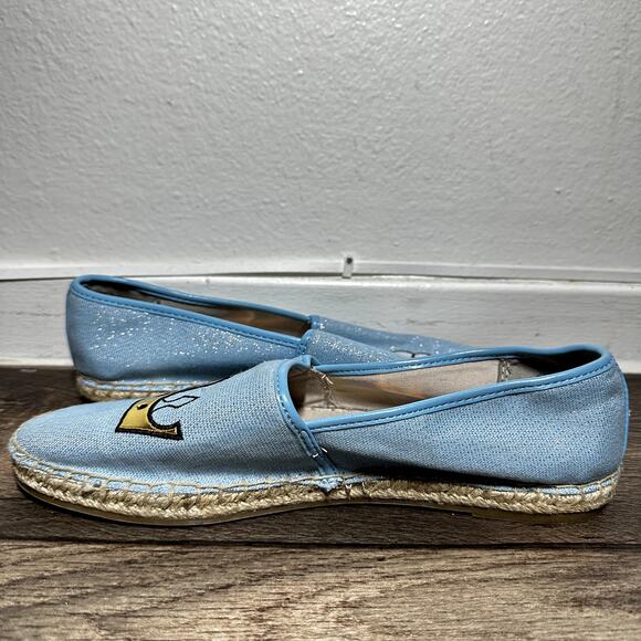 Circus by Sam Edelman Leni 6 Espadrille Flats Slip-On Queen Bee Patch Blue 8.5M - Picture 3 of 7